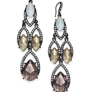 I.N.C. Crystal & Stone Chandelier Earrings - NEW!